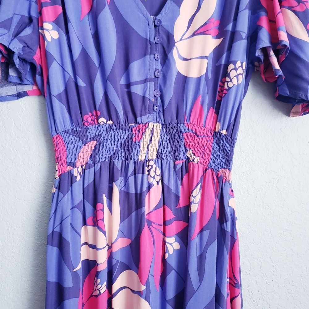 Anthropologie Abel The Label Bold Floral V-Neck H… - image 4